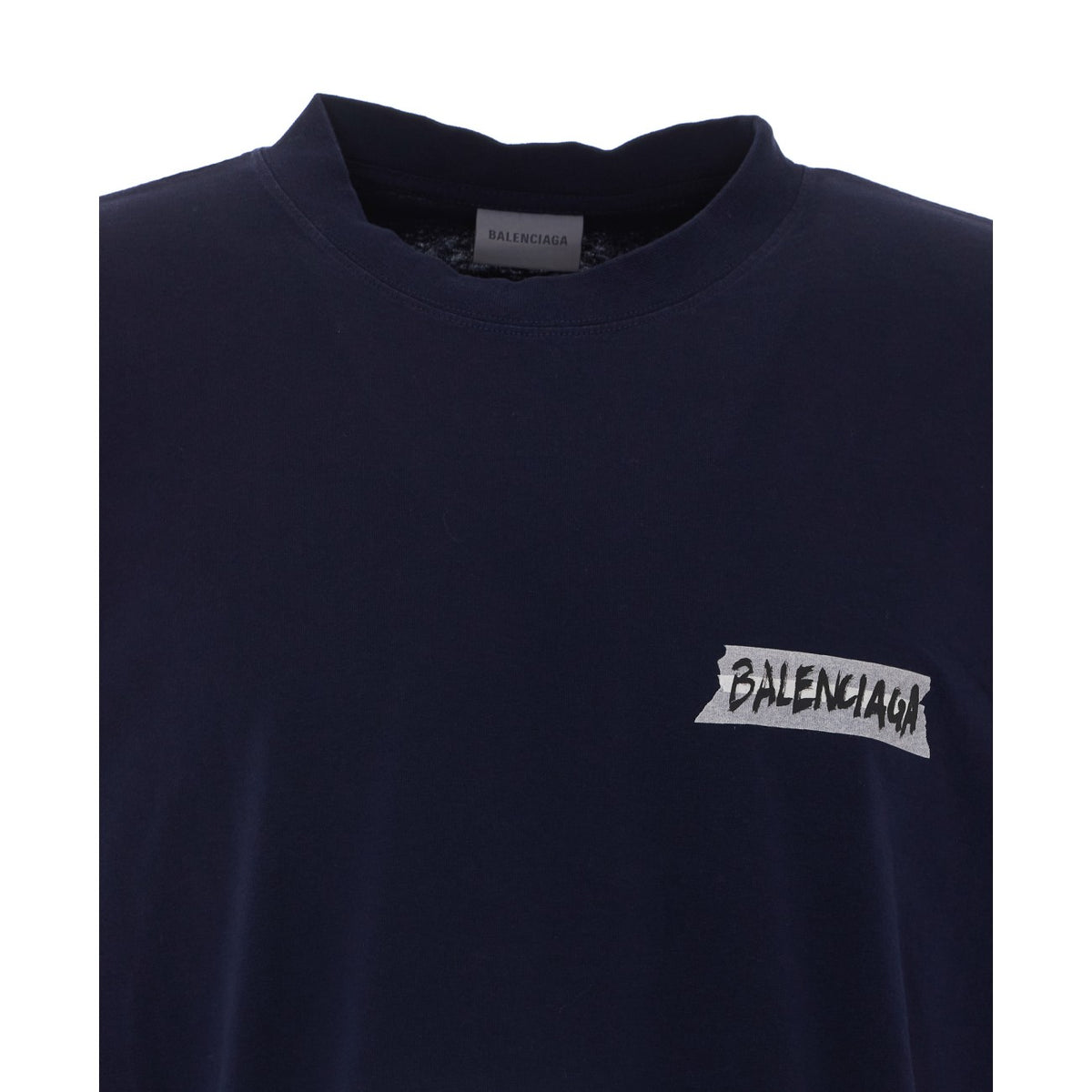 Balenciaga Men Masking Tape Medium Fit T-Shirt