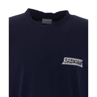 Balenciaga Men Masking Tape Medium Fit T-Shirt