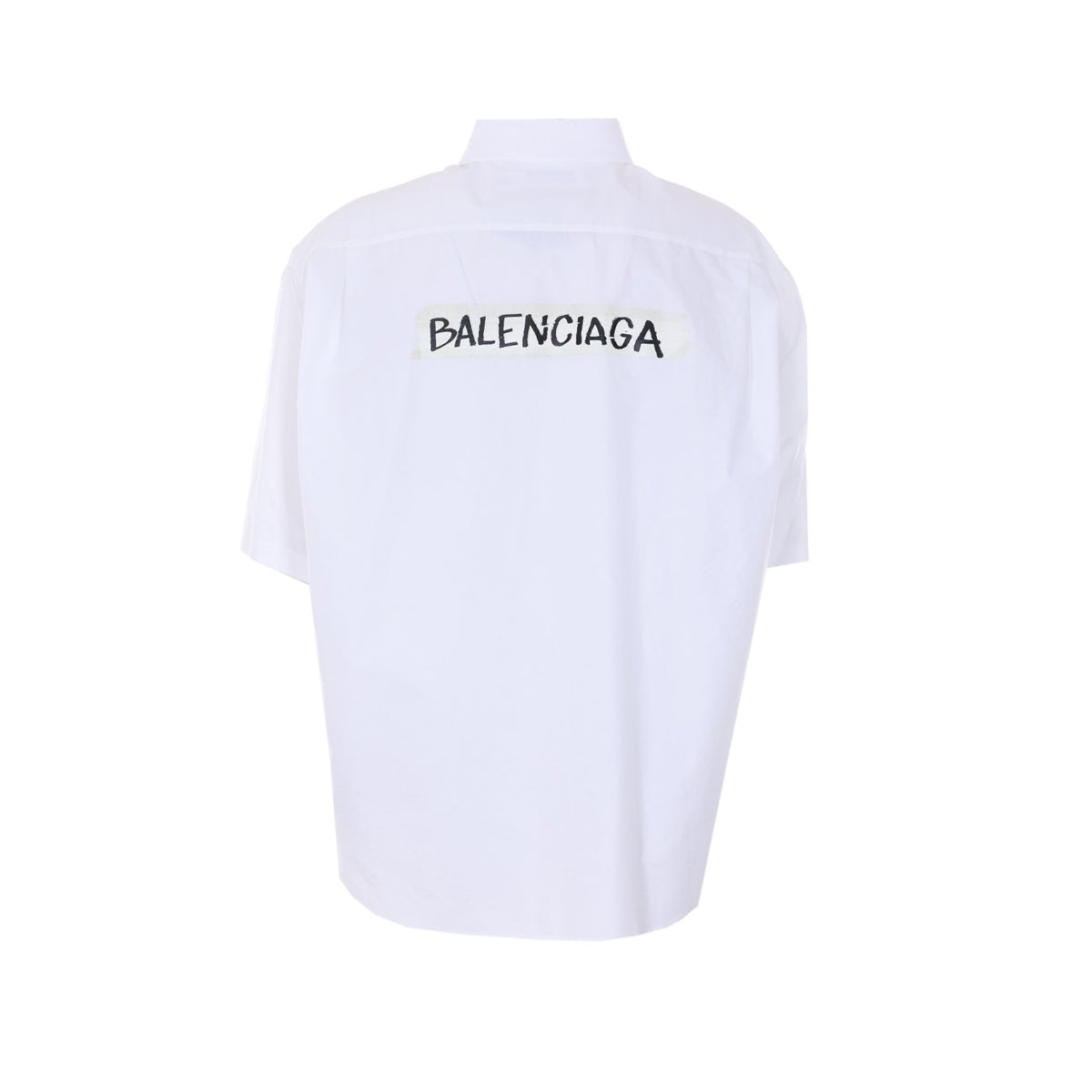 Balenciaga Men Masking Tape Print Shirt