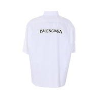Balenciaga Men Masking Tape Print Shirt