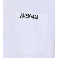 Balenciaga Men Masking Tape Print Shirt