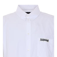 Balenciaga Men Masking Tape Print Shirt