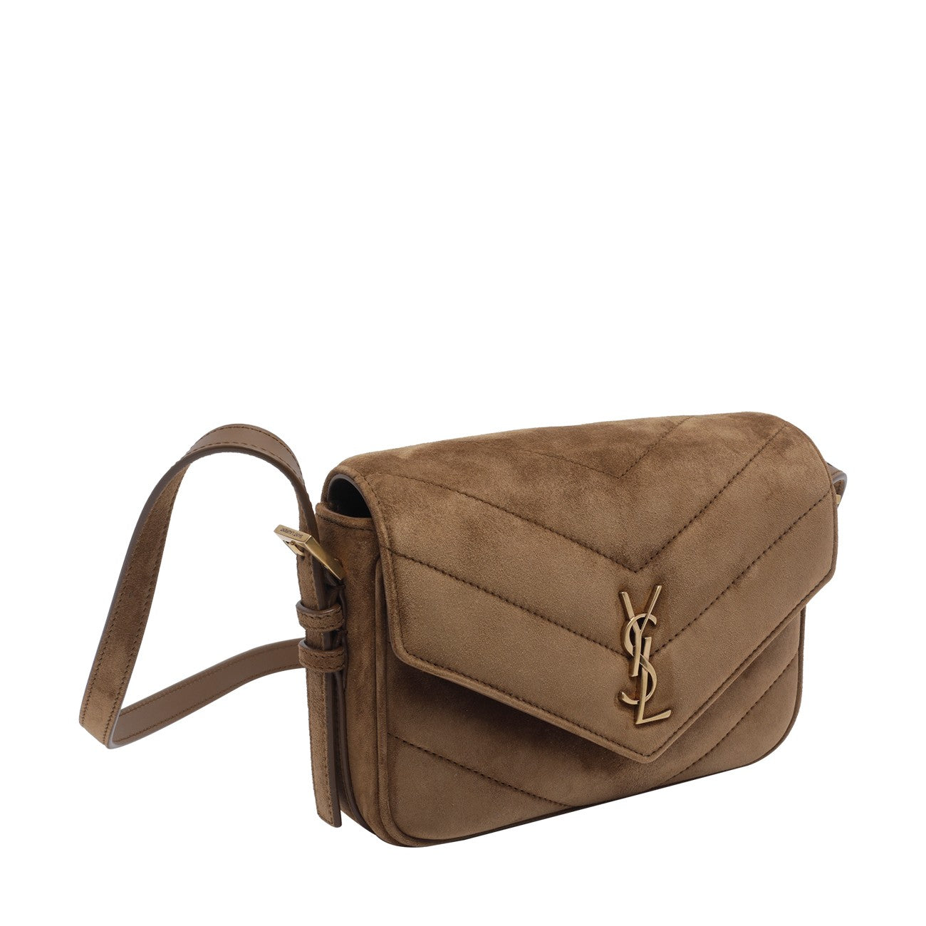 Saint Laurent Saint Laurent Women Matelasse' Suede Loulou Toy Crossbody Bag