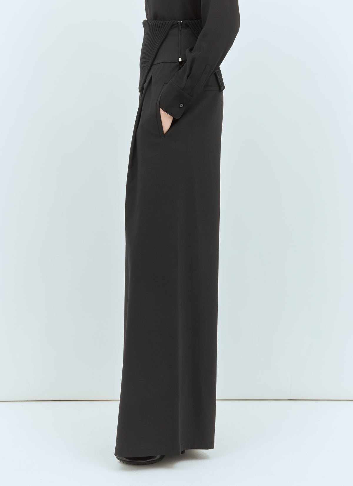 Max Mara Max Mara Women Long Stretch Wool Pants