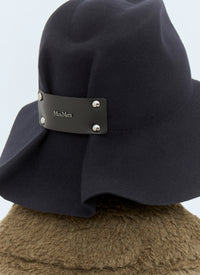 Max Mara Women Felt Wool Wide Brim Hat