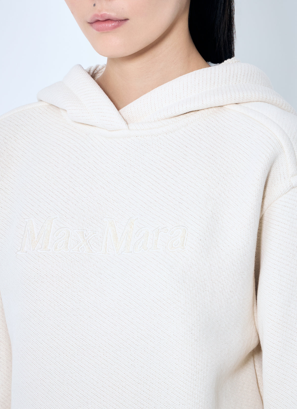 Max Mara Max Mara Women Logo Embroidery Hooded Sweatshirt