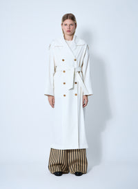 Max Mara Women Water-Repellent Garbardine Trench Coach