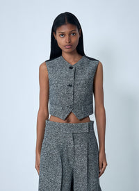 Max Mara Max Mara Women Tailored Wool-And-Silk Waistcoat