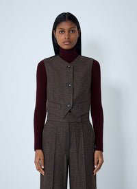 Max Mara Women Wool Waistcoat