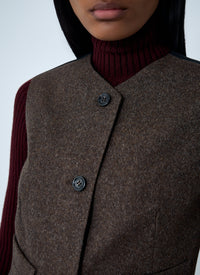 Max Mara Women Wool Waistcoat