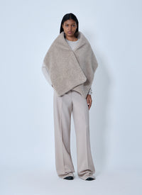 Max Mara Women Fringed Wool Scarf