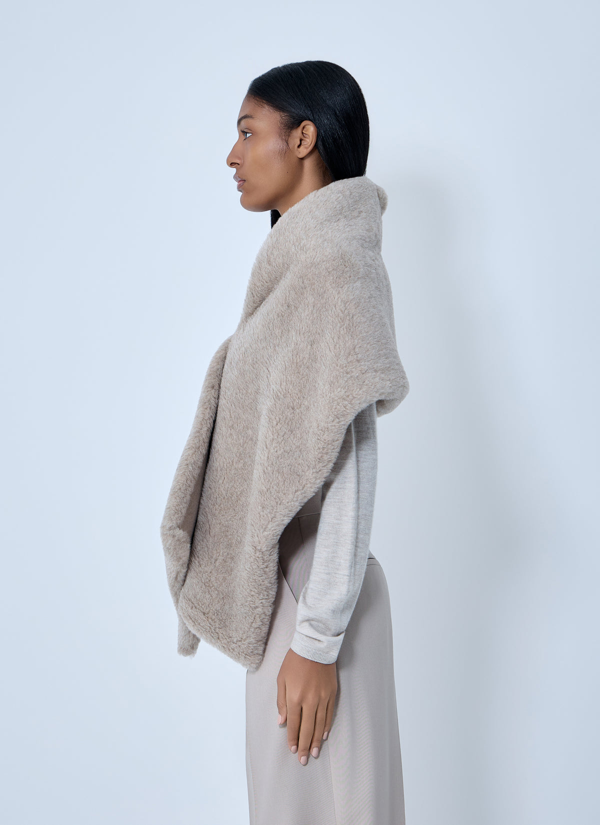 Max Mara Women Fringed Wool Scarf