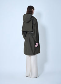 Max Mara Max Mara Women Belted Hooded Coat