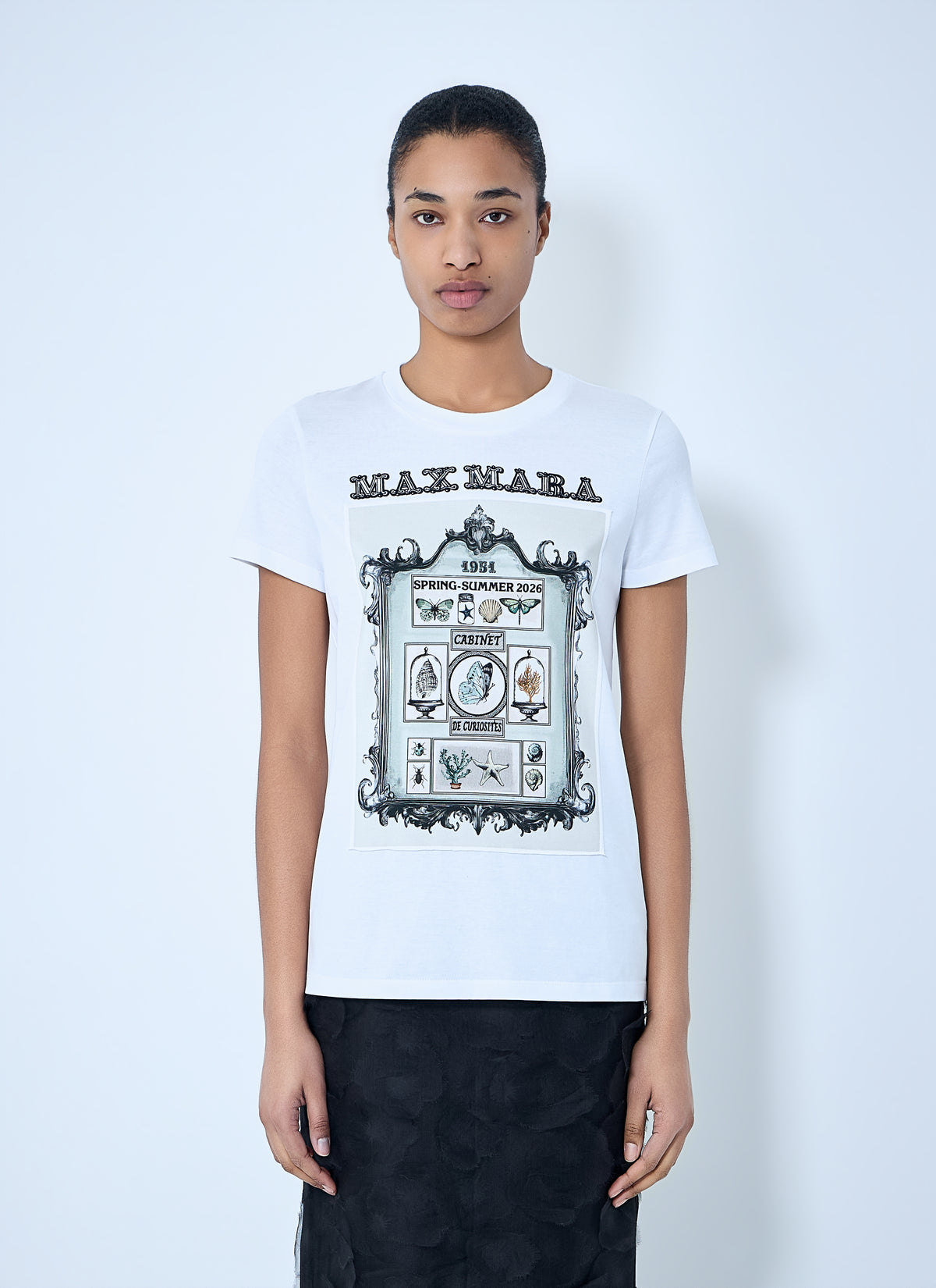 Max Mara Max Mara Women Graphic Print Cotton T-Shirt