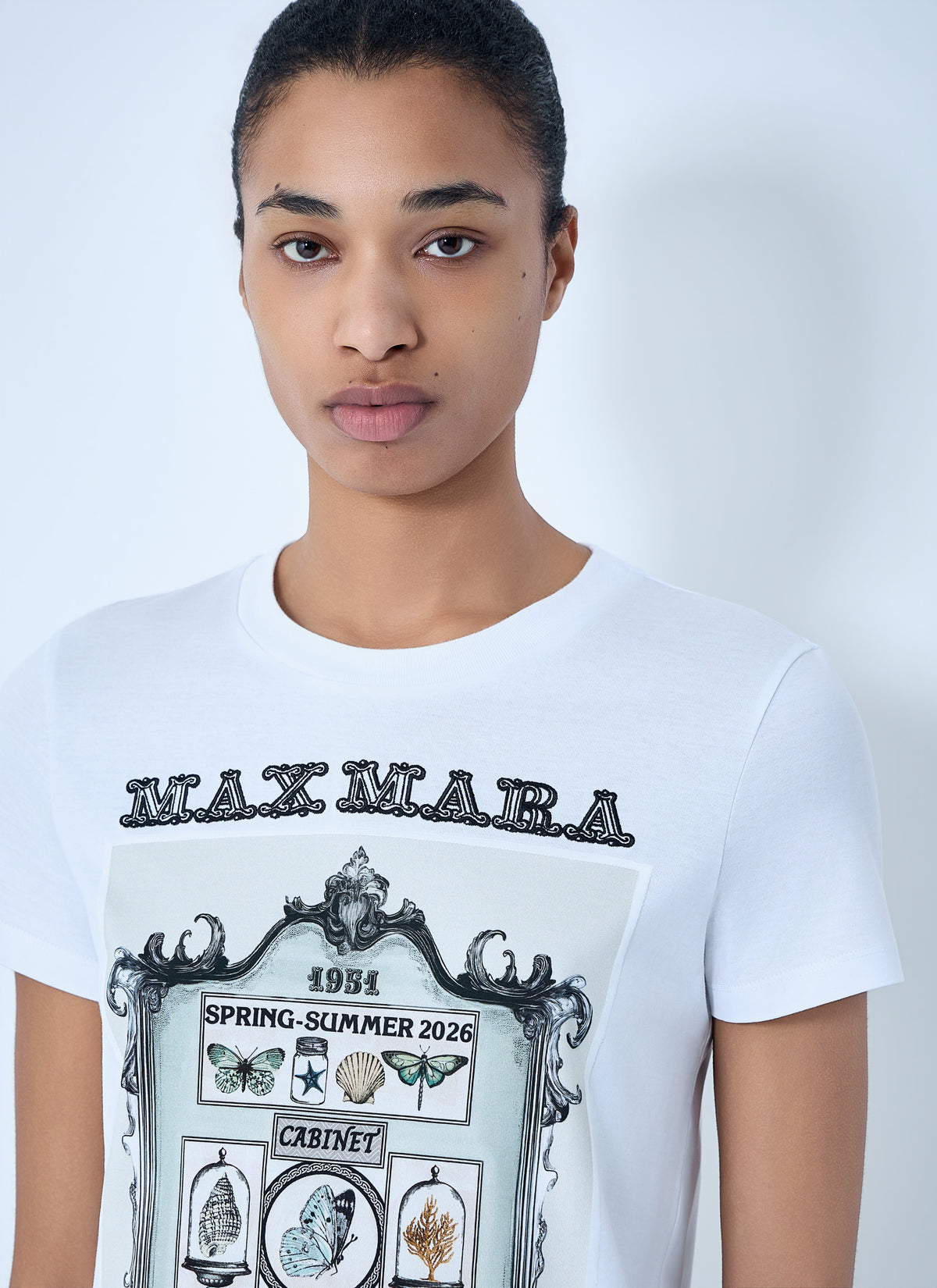 Max Mara Max Mara Women Graphic Print Cotton T-Shirt
