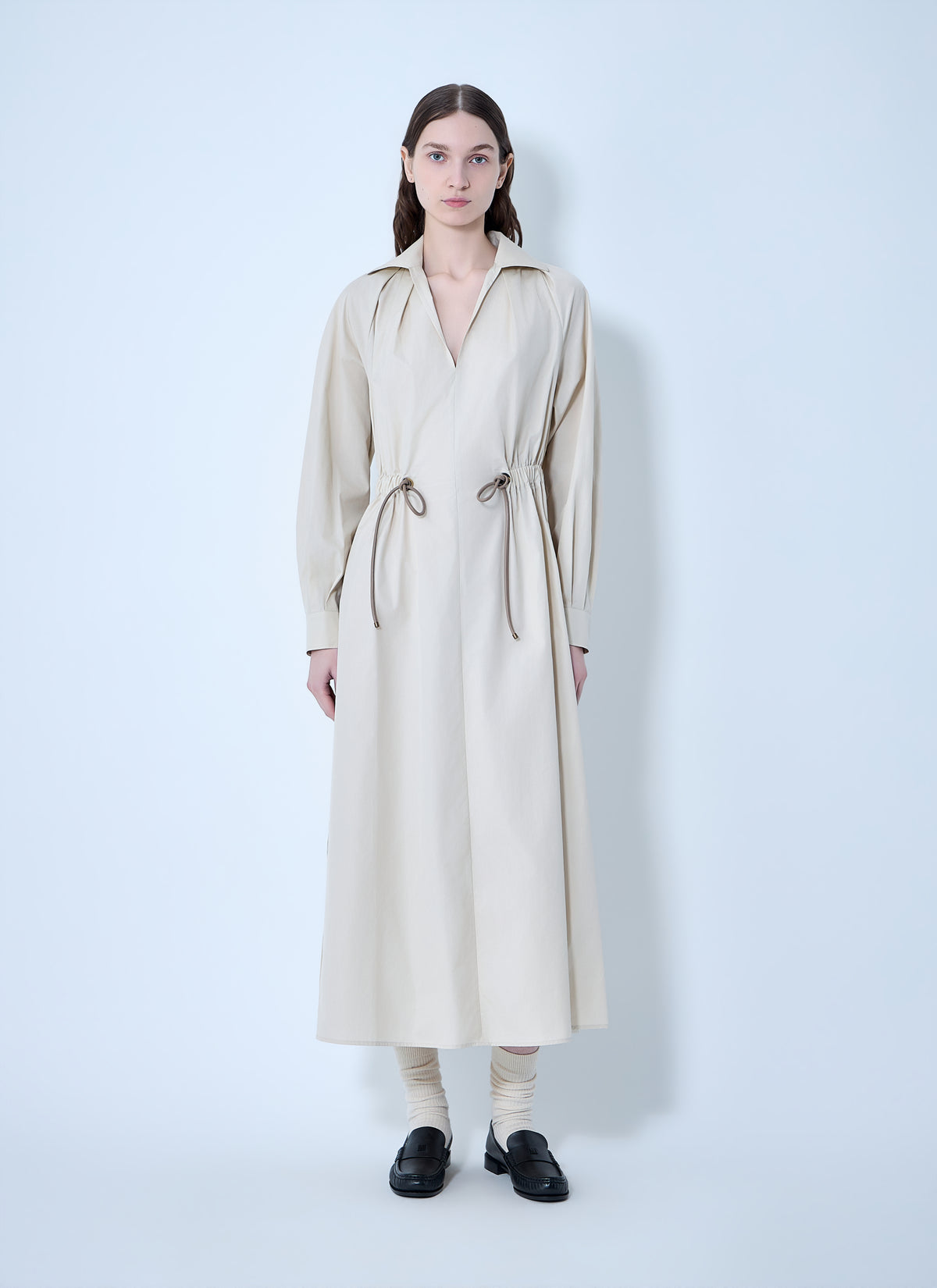 Max Mara Max Mara Women Pedaggi Cotton Popeline Midi Dress