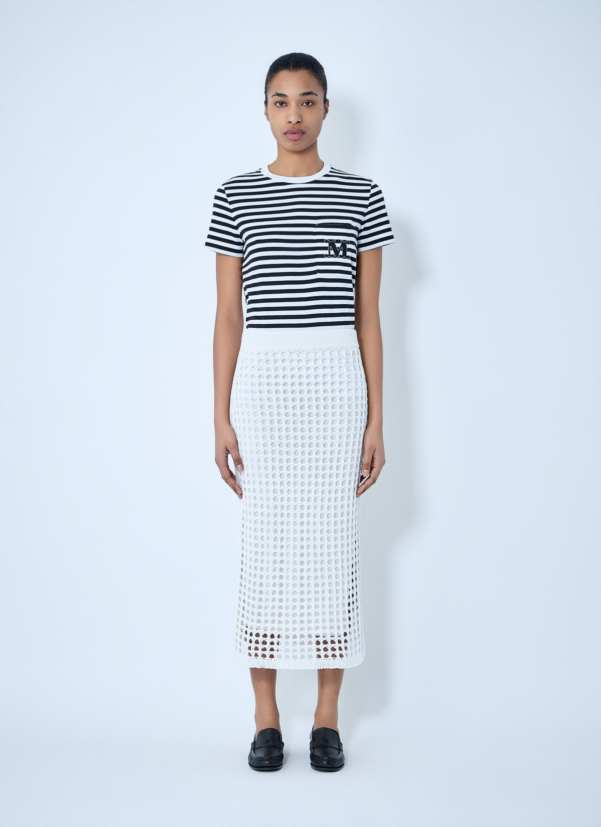 Max Mara Max Mara Women Crochet Midi Skirt