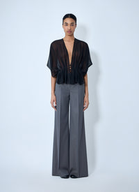 Max Mara Max Mara Women Sheer Button-Front Blouse