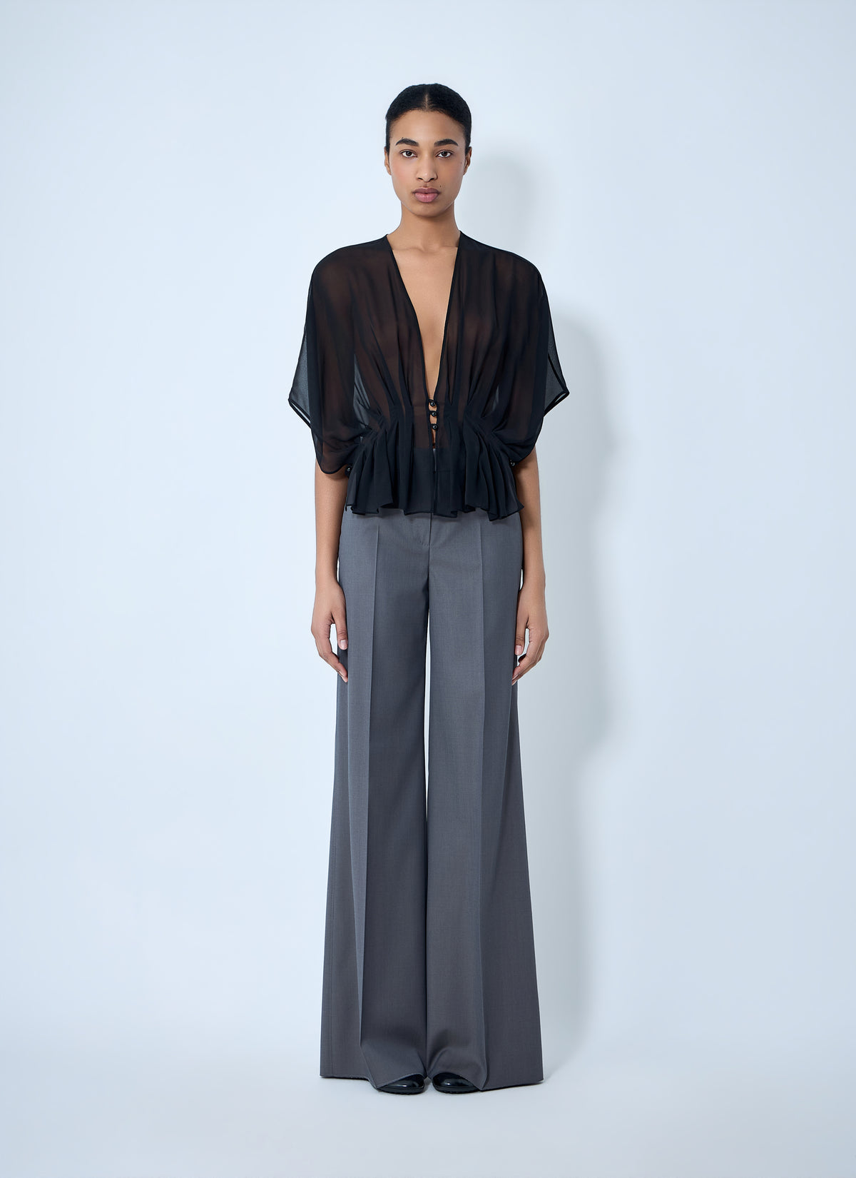 Max Mara Max Mara Women Sheer Button-Front Blouse