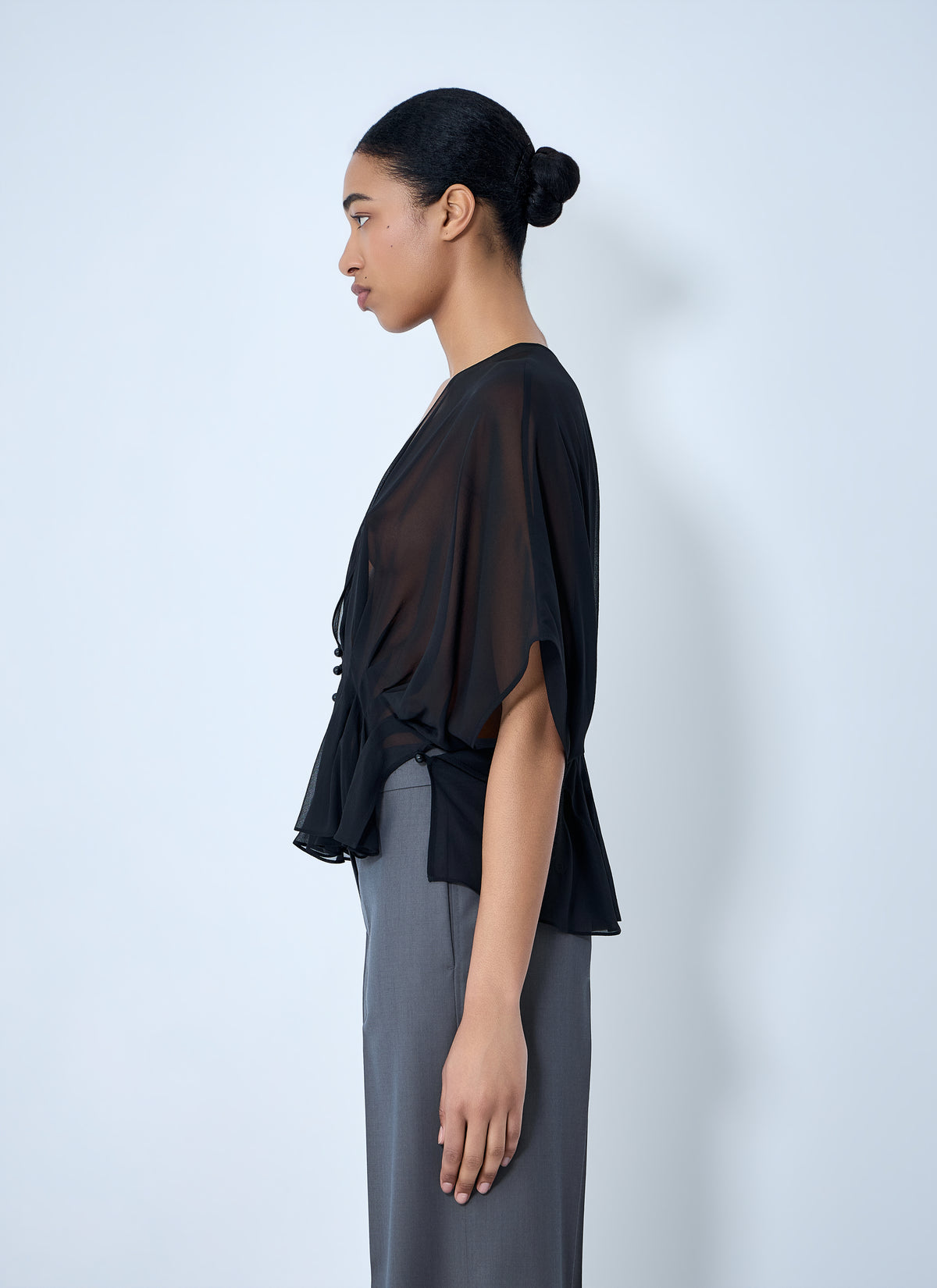 Max Mara Max Mara Women Sheer Button-Front Blouse
