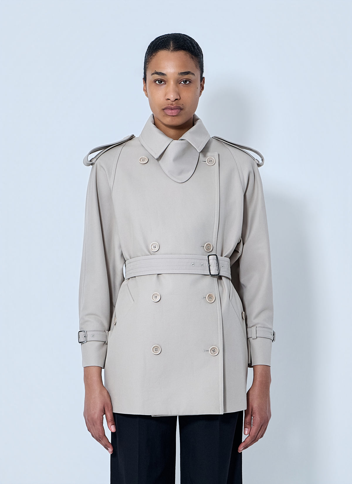 Max Mara Women Double-Breasted Trench Coat