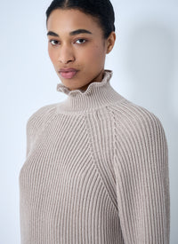 Max Mara Max Mara Women Ribbed Knit High Neck Sweater