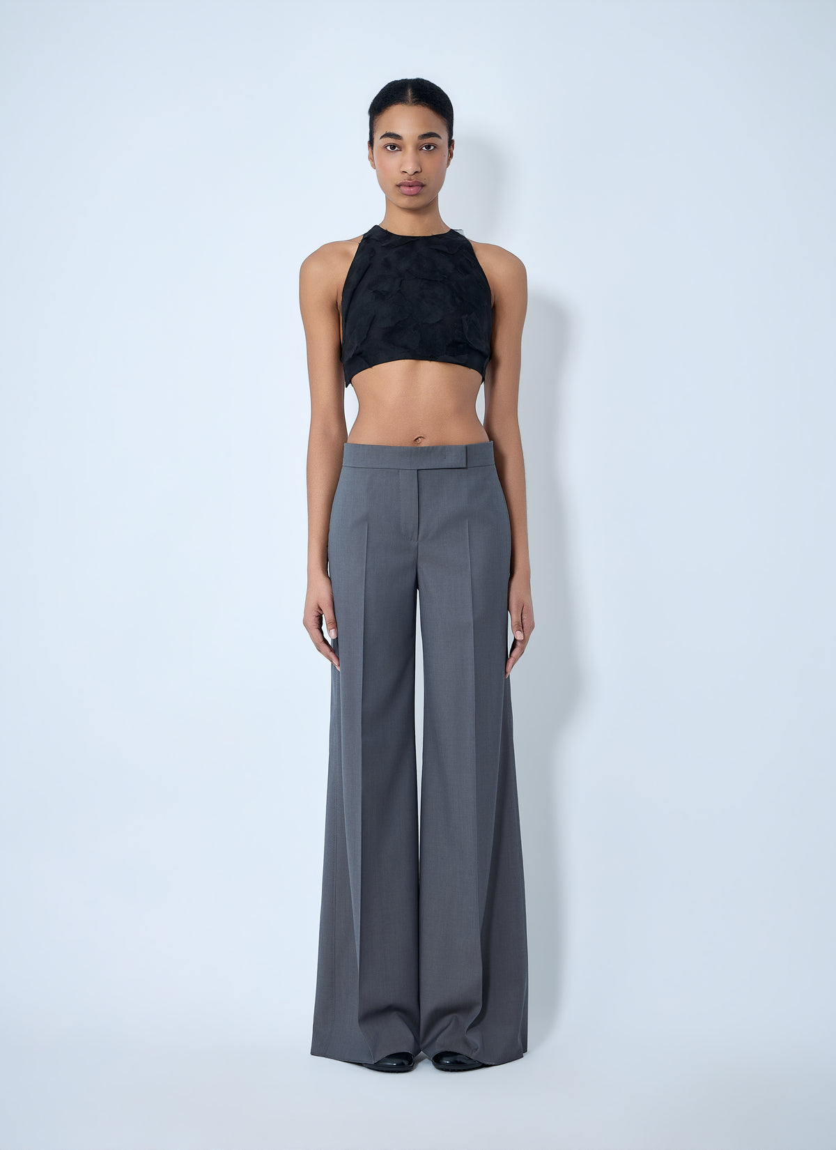 Max Mara Max Mara Women Suede Halter Crop Top