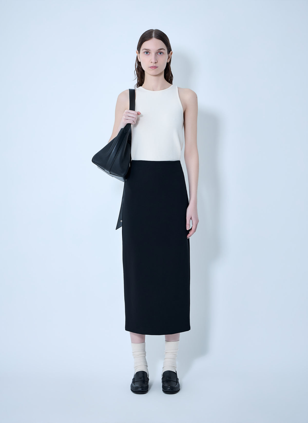Max Mara Max Mara Women Compact Crêpe Jersey Midi Skirt