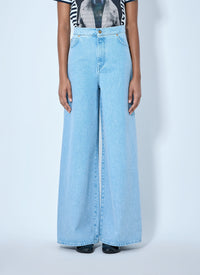 Max Mara Max Mara Women Wide-Leg Denim Trousers