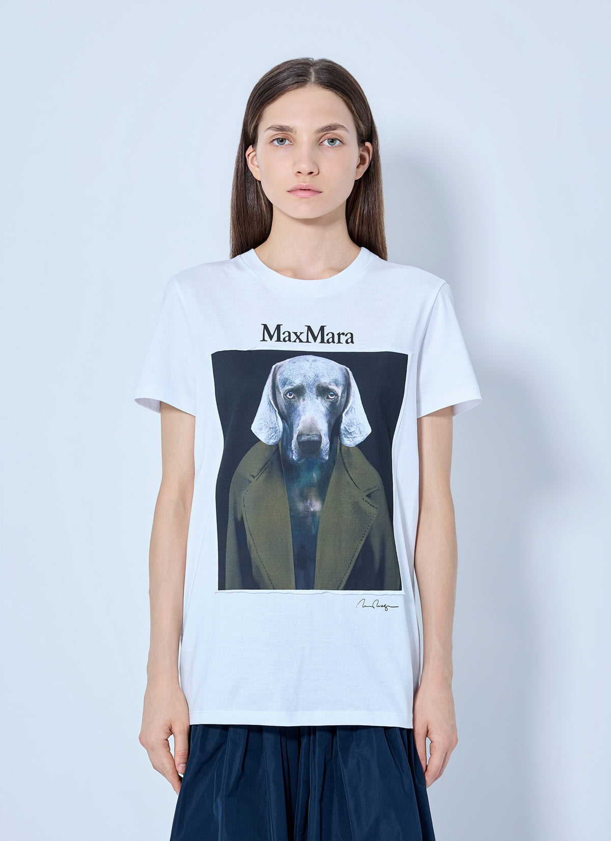 Max Mara Max Mara Women Graphic Print Cotton T-Shirt