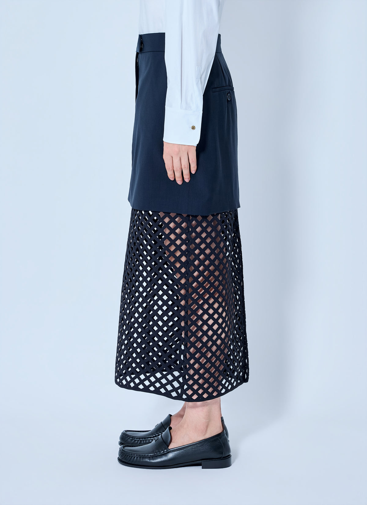 Max Mara Women Overlay Panel Skirt