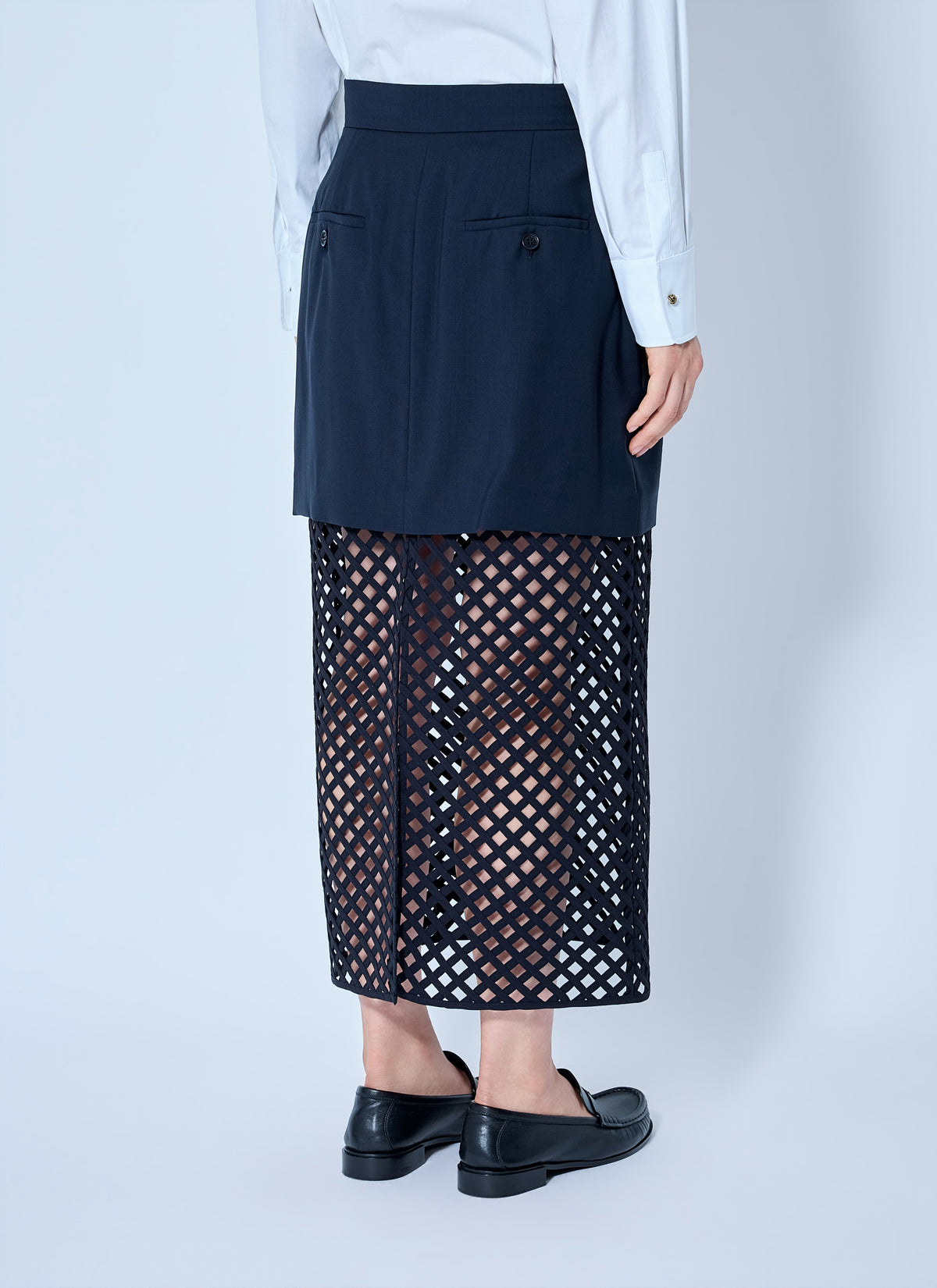 Max Mara Women Overlay Panel Skirt