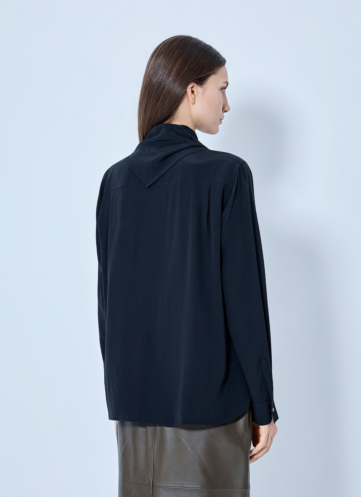 Max Mara Max Mara Women Silk Tie-Neck Blouse