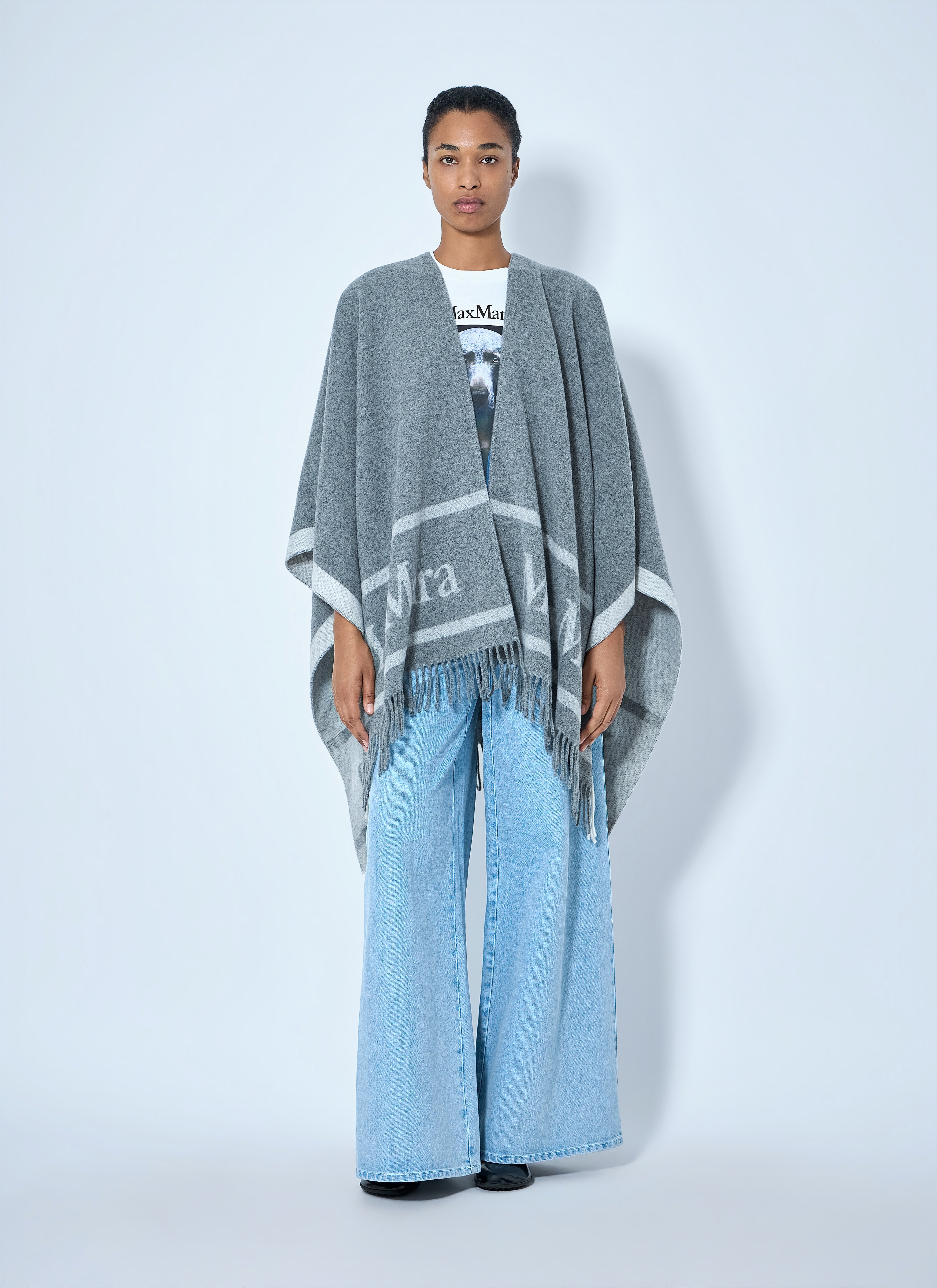 Max Mara Women Woven Fringe Poncho – Bluefly
