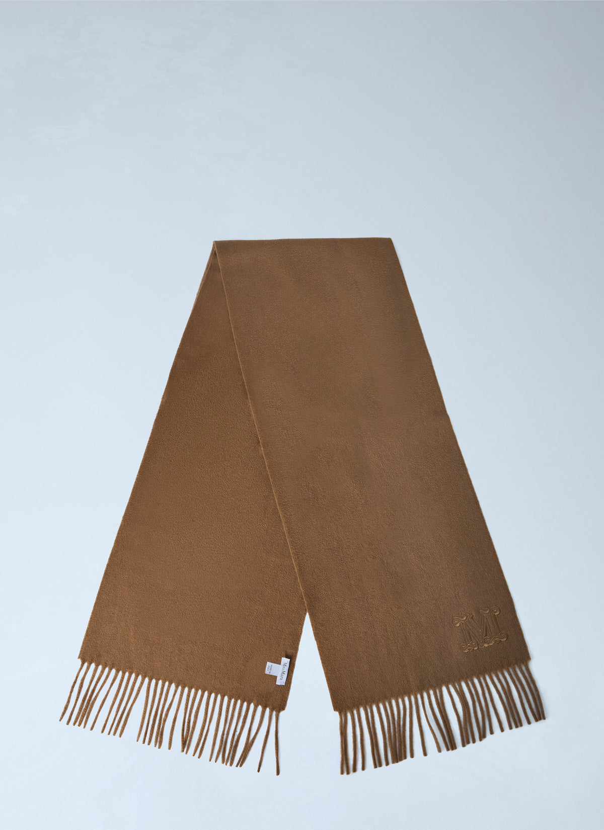 Max Mara Max Mara Women Embroidered Fringe Wool Scarf