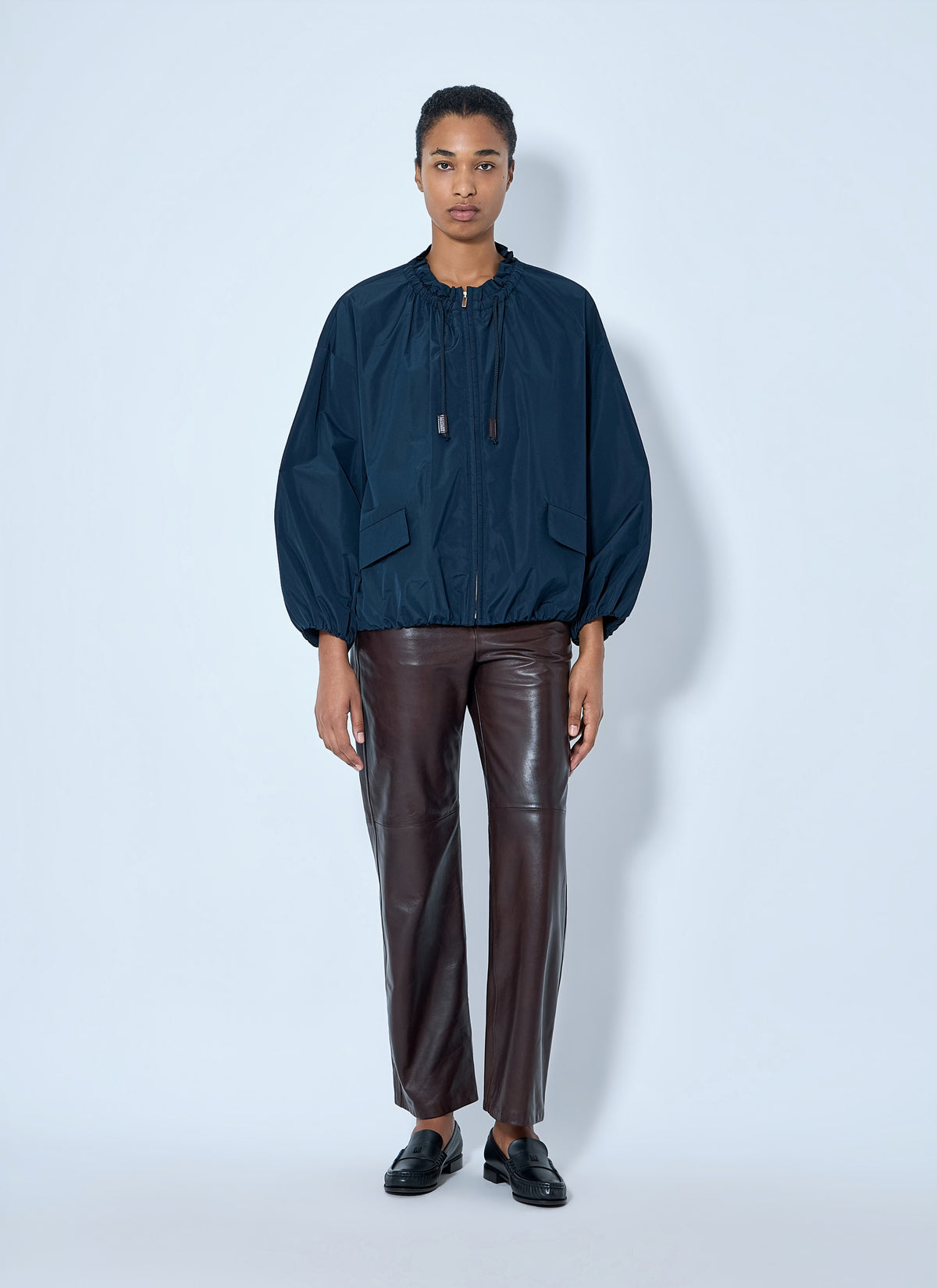 'S Max Mara Women Water-Repellent Taffeta Bomber Jacket
