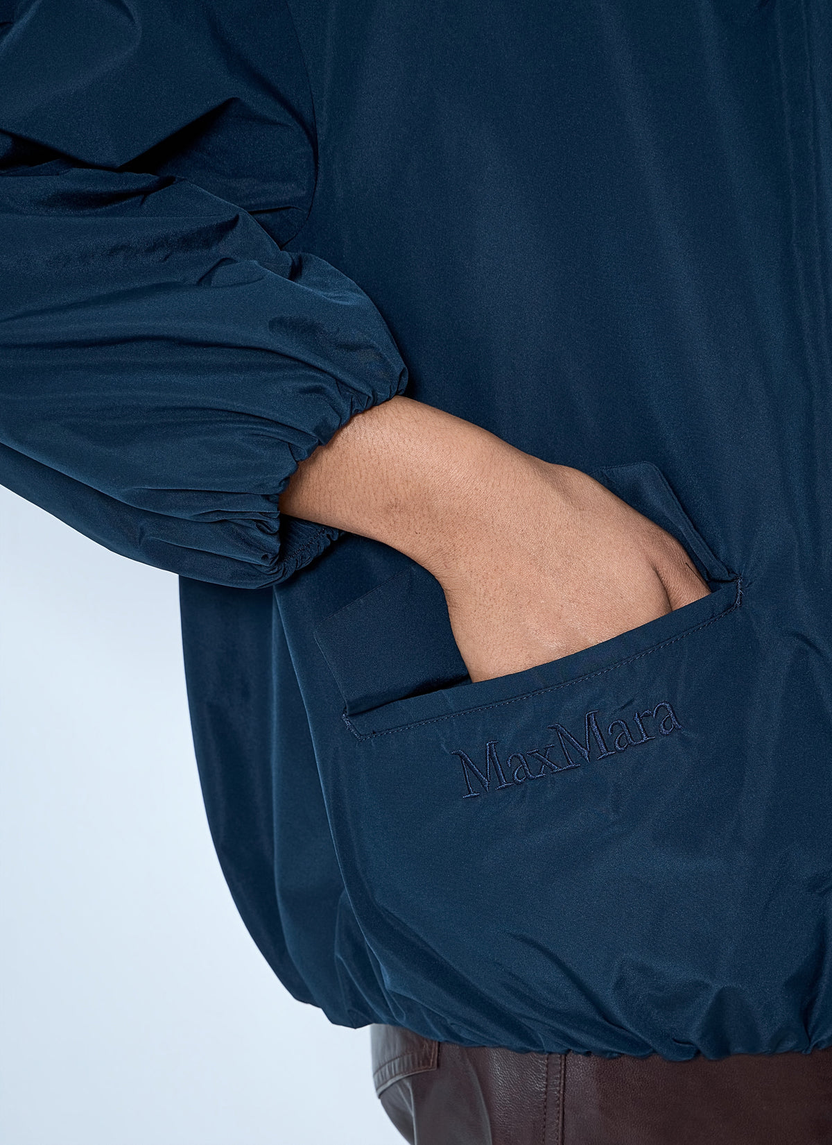 'S Max Mara Women Water-Repellent Taffeta Bomber Jacket