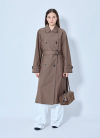 Max Mara The Cube Women Classic Cotton Trench Coat