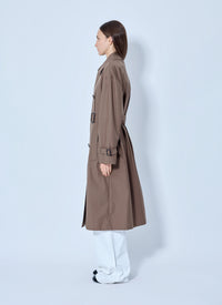 Max Mara The Cube Women Classic Cotton Trench Coat