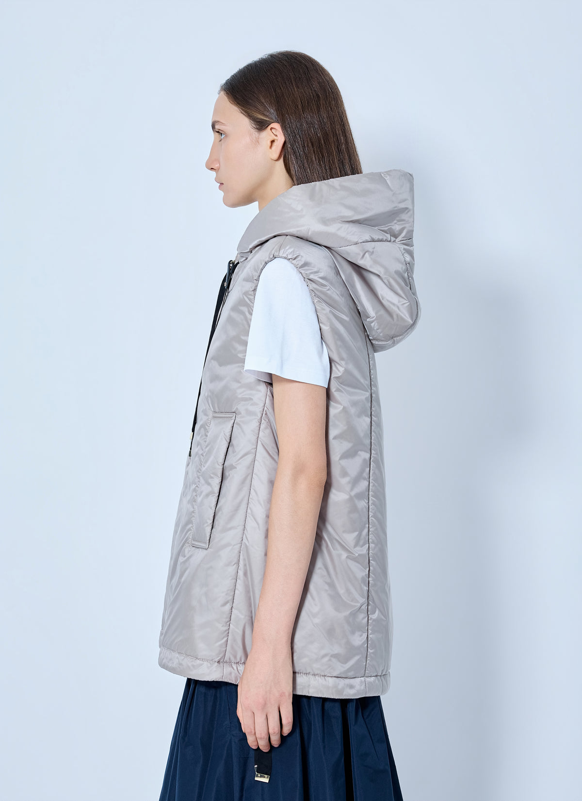 Max Mara The Cube Max Mara The Cube Women Hooded Zip-Up Vest