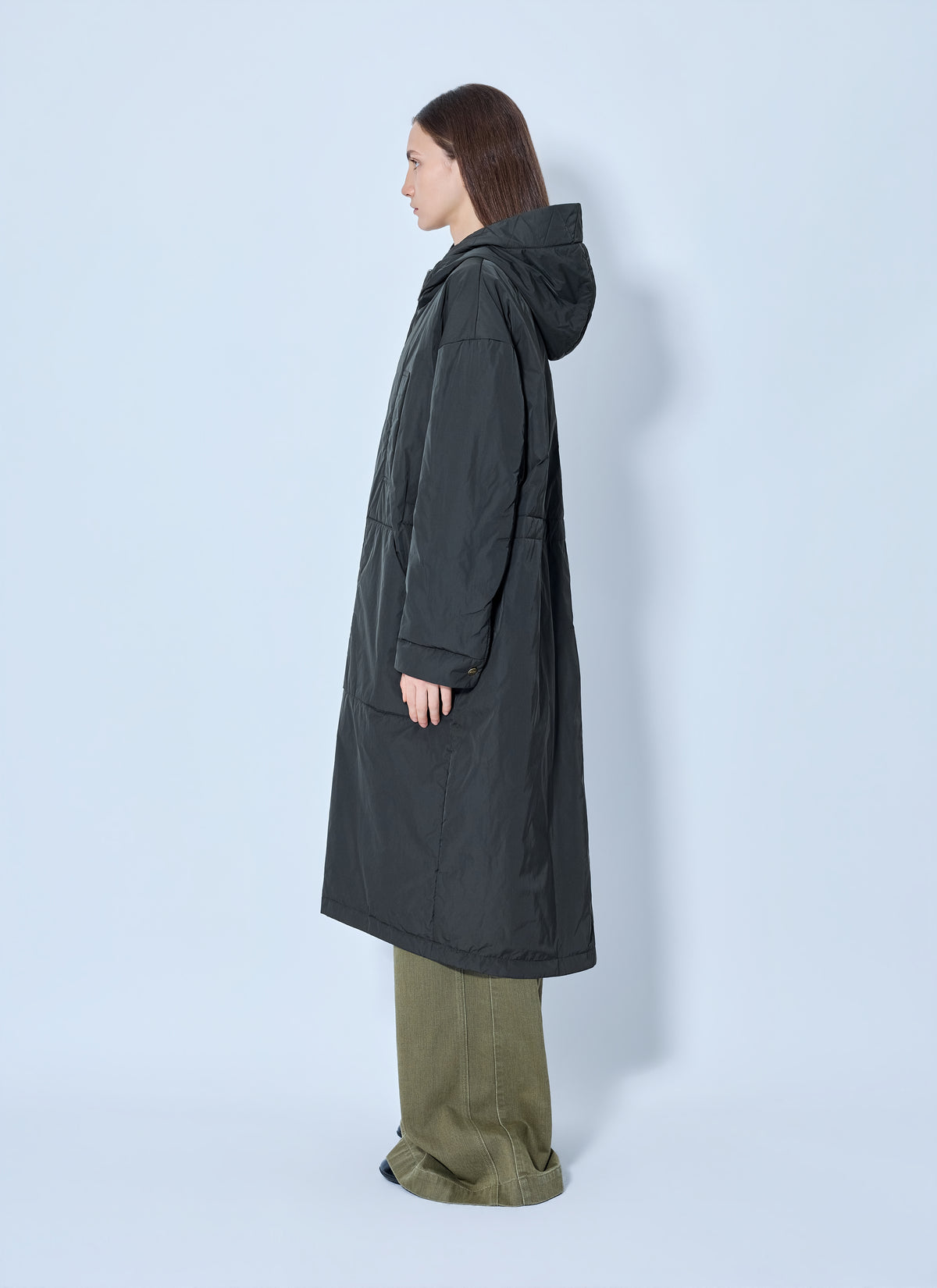 Max Mara The Cube Women Hooded Quilted Coat