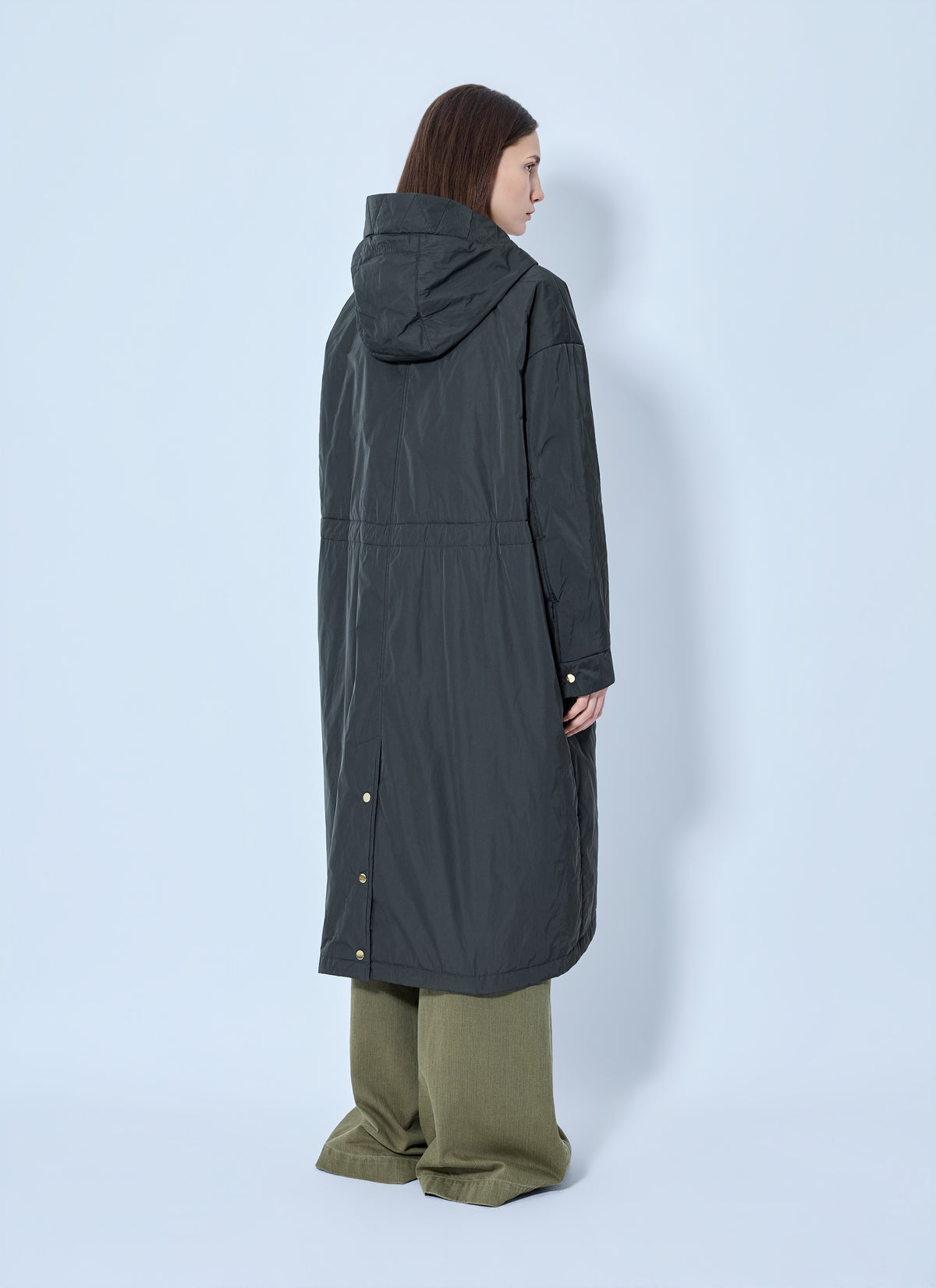 Max Mara The Cube Women Hooded Quilted Coat