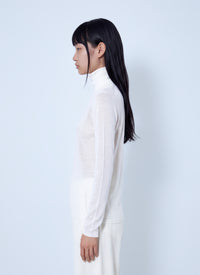 Max Mara Max Mara Women Sheer Turtleneck Top