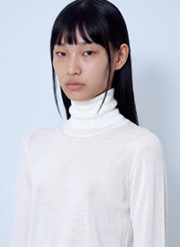 Max Mara Max Mara Women Sheer Turtleneck Top