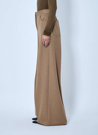 Max Mara Women Herringbone Wide-Leg Trousers