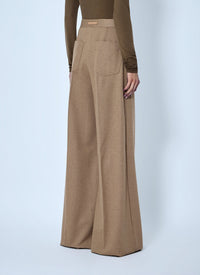 Max Mara Women Herringbone Wide-Leg Trousers