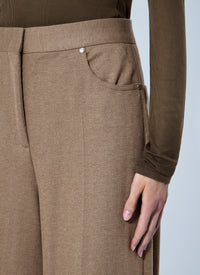 Max Mara Women Herringbone Wide-Leg Trousers