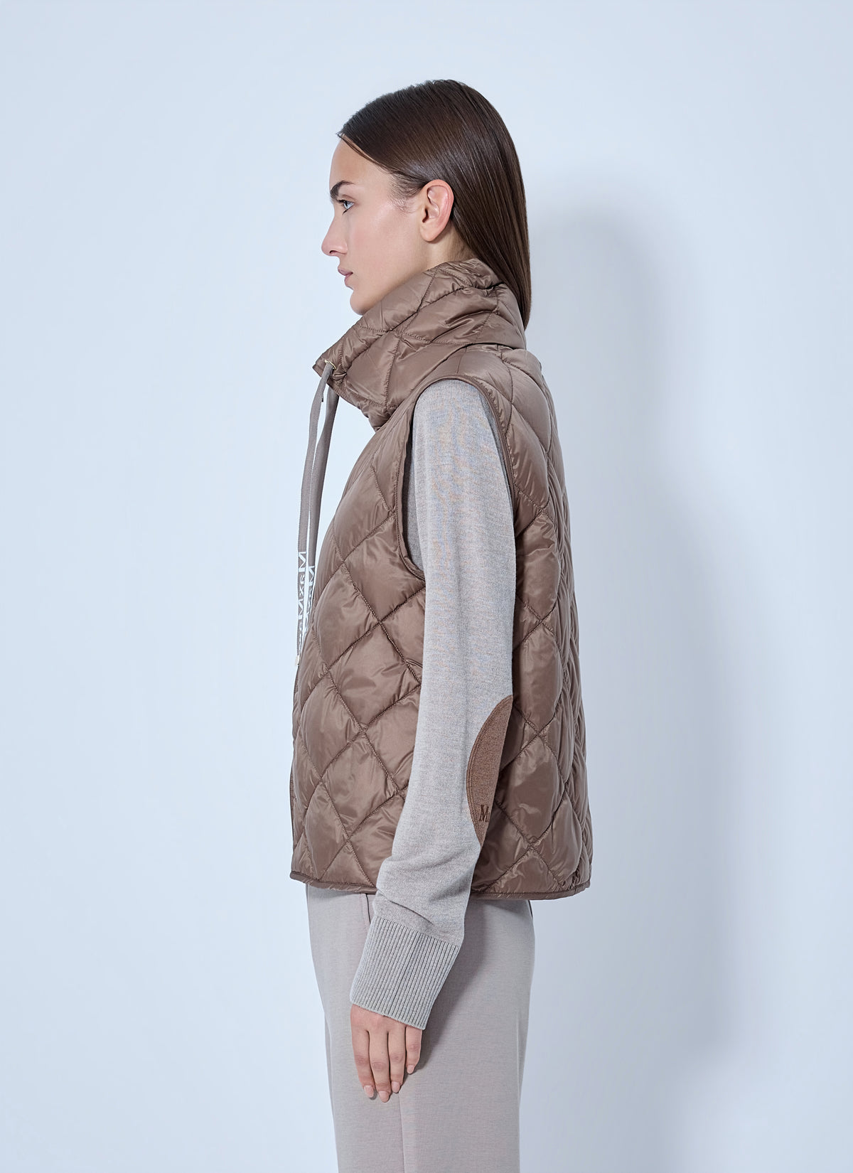Max Mara The Cube Women Quilted Gilet With High Neck