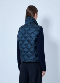 Max Mara The Cube Women Quilted Gilet With Drawstring Collar