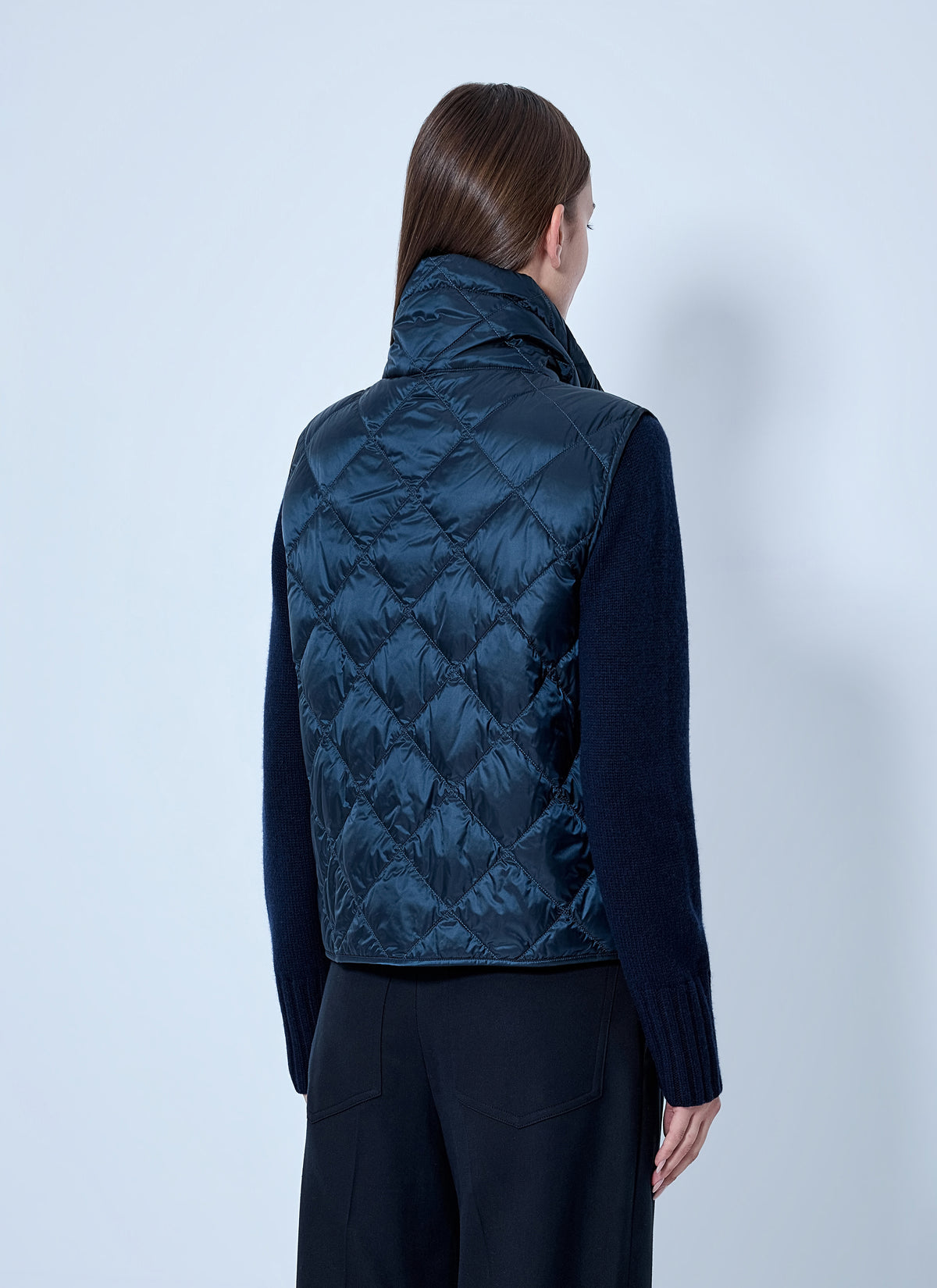 Max Mara The Cube Women Quilted Gilet With Drawstring Collar